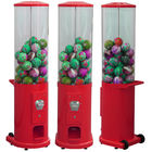 Metal Base Coin Operated Gumball Machine 44*38*146CM Customized Color