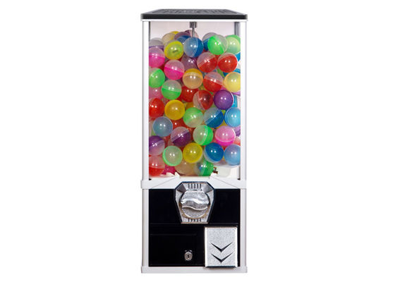 캡슐 gumball 자동 판매기는 10.5kgs 67cm 까만 PC 금속 적 쇼핑 센터를 공급합니다