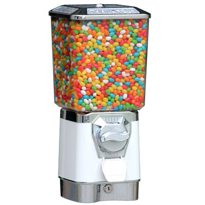 거품 gumball 자동 판매기 쇼핑 센터를 위한 백색 3.6kgs 46cm 금속 6coins 대