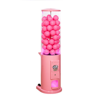 PMMA 지구 사탕 Gumball 자동 판매기 1-4는 아이를 위해 44*38*146CM를 화폐로 주조합니다
